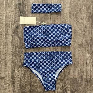 Blue High Waist Bikini